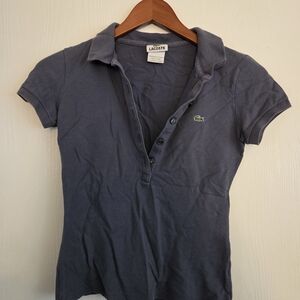 Lacoste Women's Short Sleeve Polo in Blue